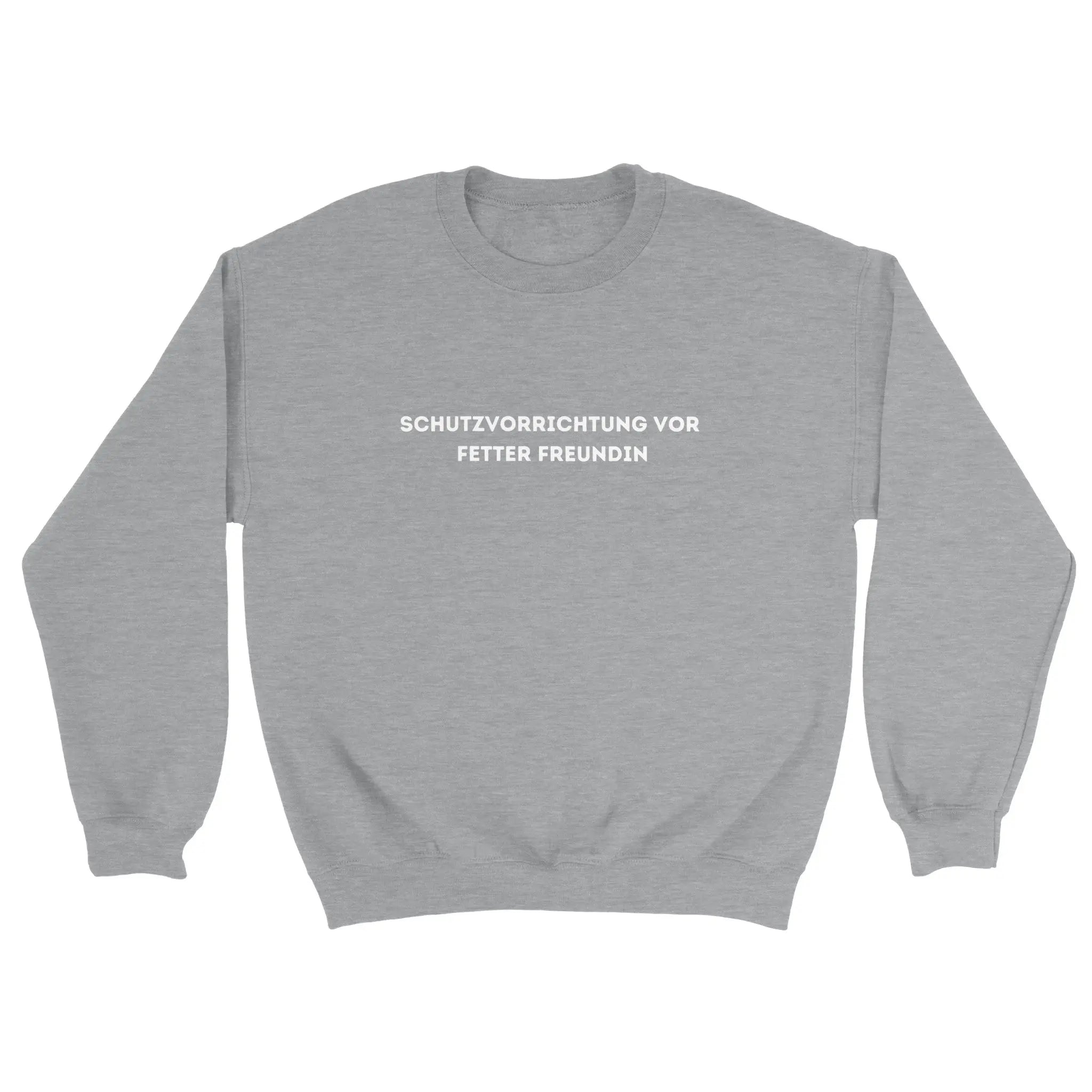 Lustiger Pullover mit Beschriftung. Es hat einen Unisex Schnitt und einfarbigen Stoff, es sitzt sowohl an Jungs und Mädchen, und hält gemeine, nichts gönnerische Freundinnen fern.