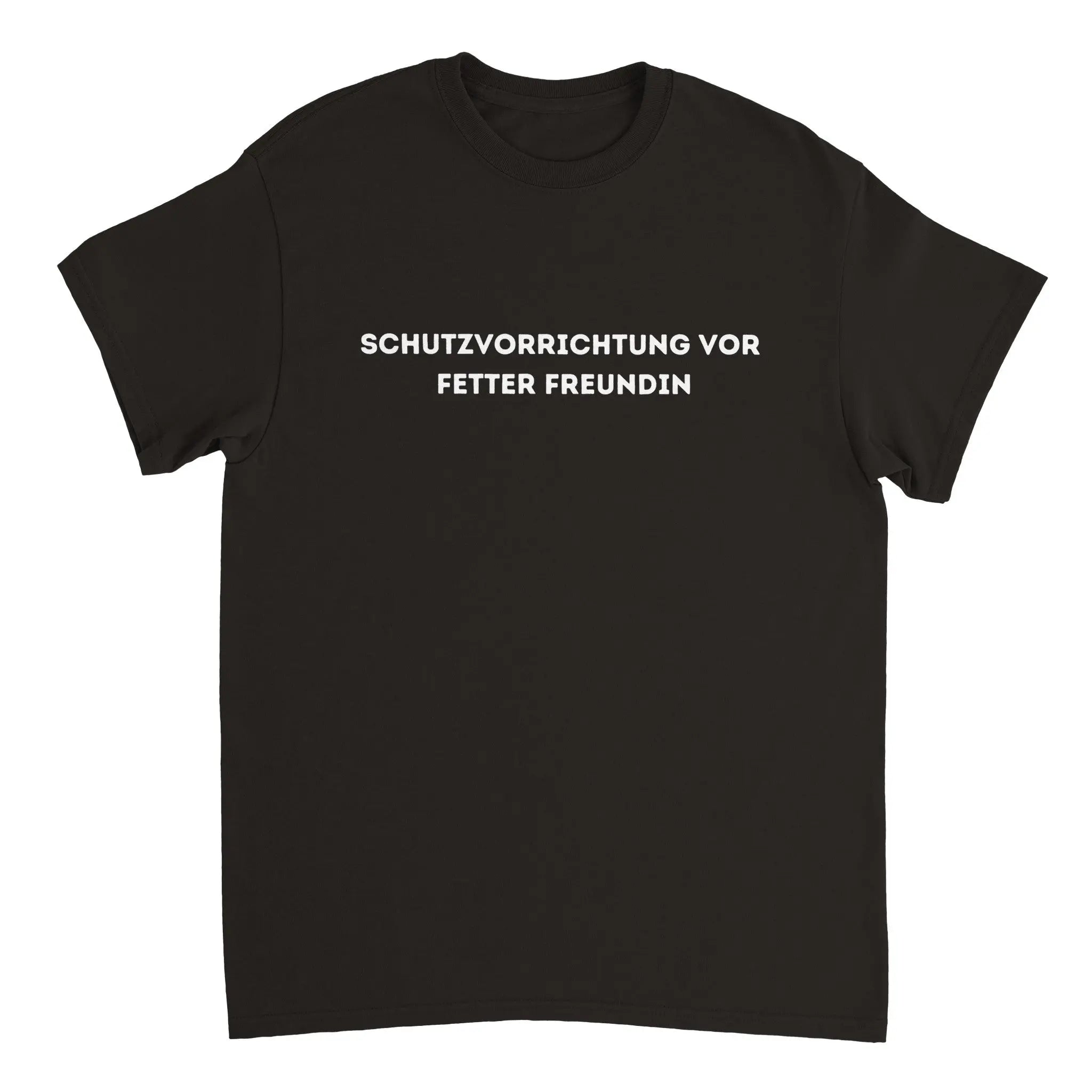 Lustiges T-Shirt mit Beschriftung. Es hat einen Unisex Schnitt und einfarbigen Stoff, es sitzt sowohl an Jungs und Mädchen, und hält gemeine, nichts gönnerische Freundinnen fern.